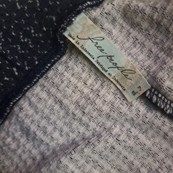 Free people  Midi Skirt  Navy Blue  Knit Stretch - Picture 5 of 10